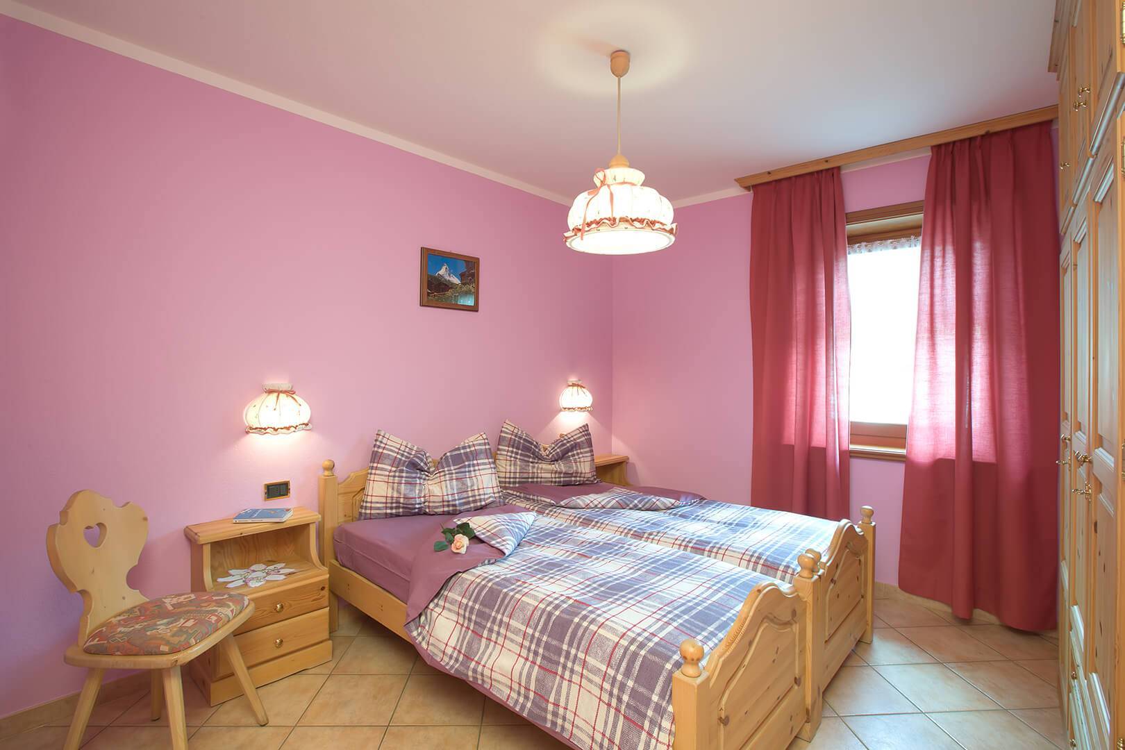 Romantisches Schlafzimmer in Livigno